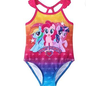 Swimsuit My Little Pony toddler girls size 2T new 85% polyester 15% spandex